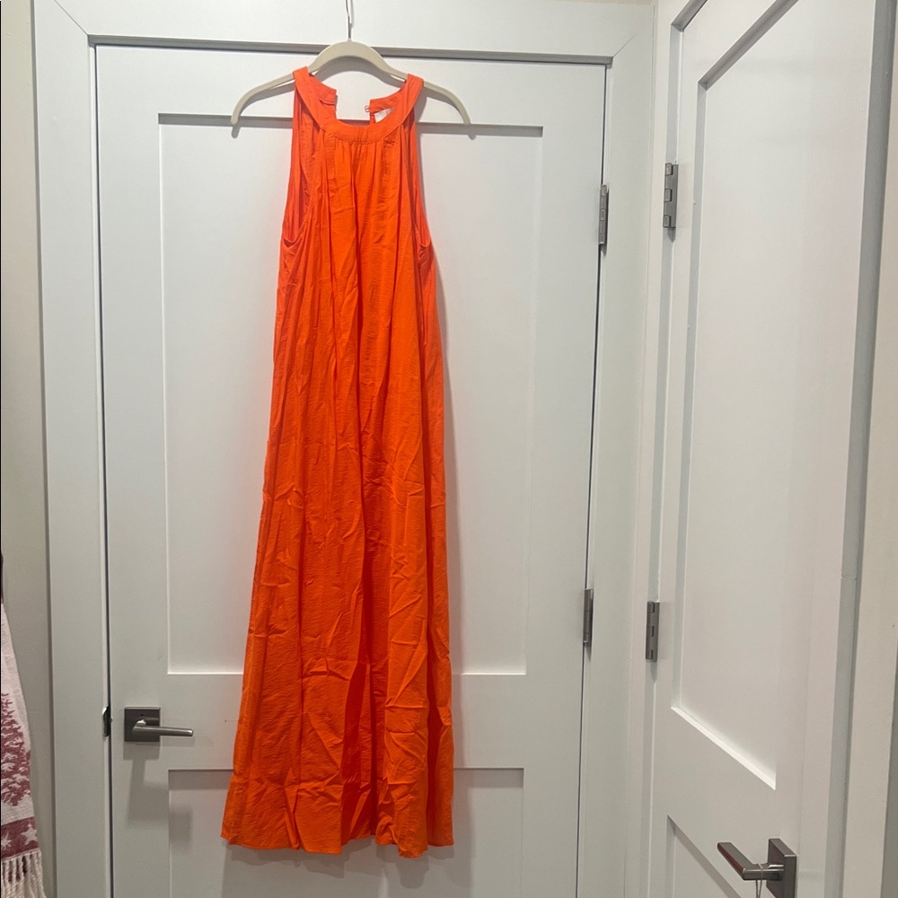 LOFT Orange Maxi Dress